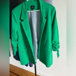 Jules & Leopold 3/4 sleeve emerald green blazer. XL